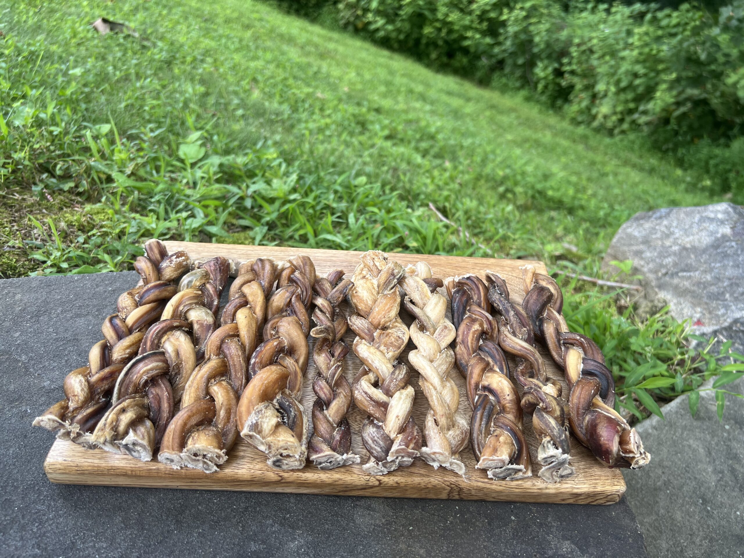 6 inch thick braided bully sticks,